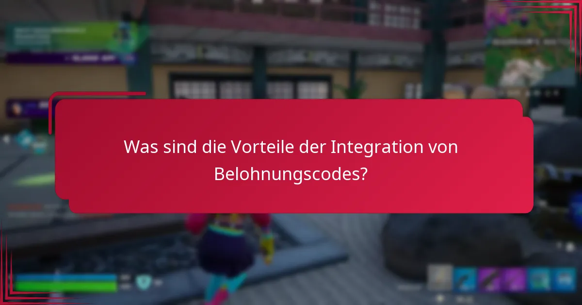 Wie richte ich die Integration von Belohnungscodes ein?