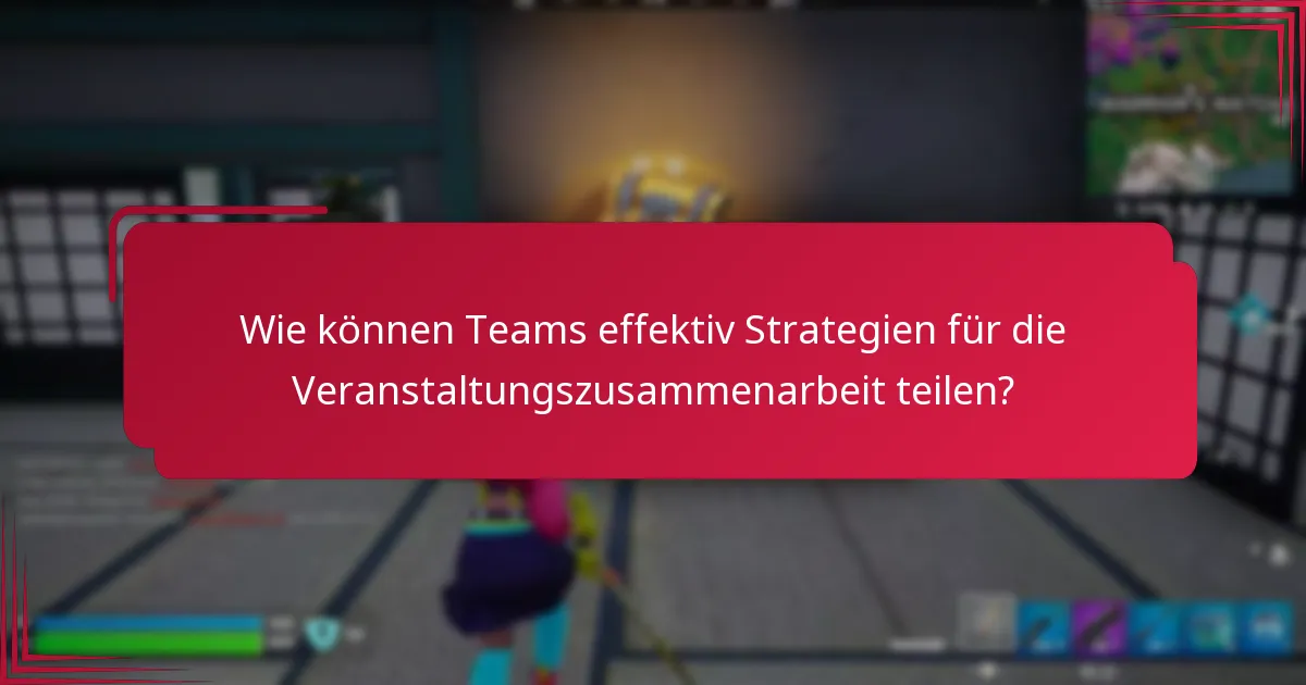 Wie vergleichen sich verschiedene Kollaborationsstrategien in der Veranstaltungsplanung?